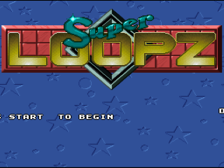 Super Loopz title screen for Super Famicom